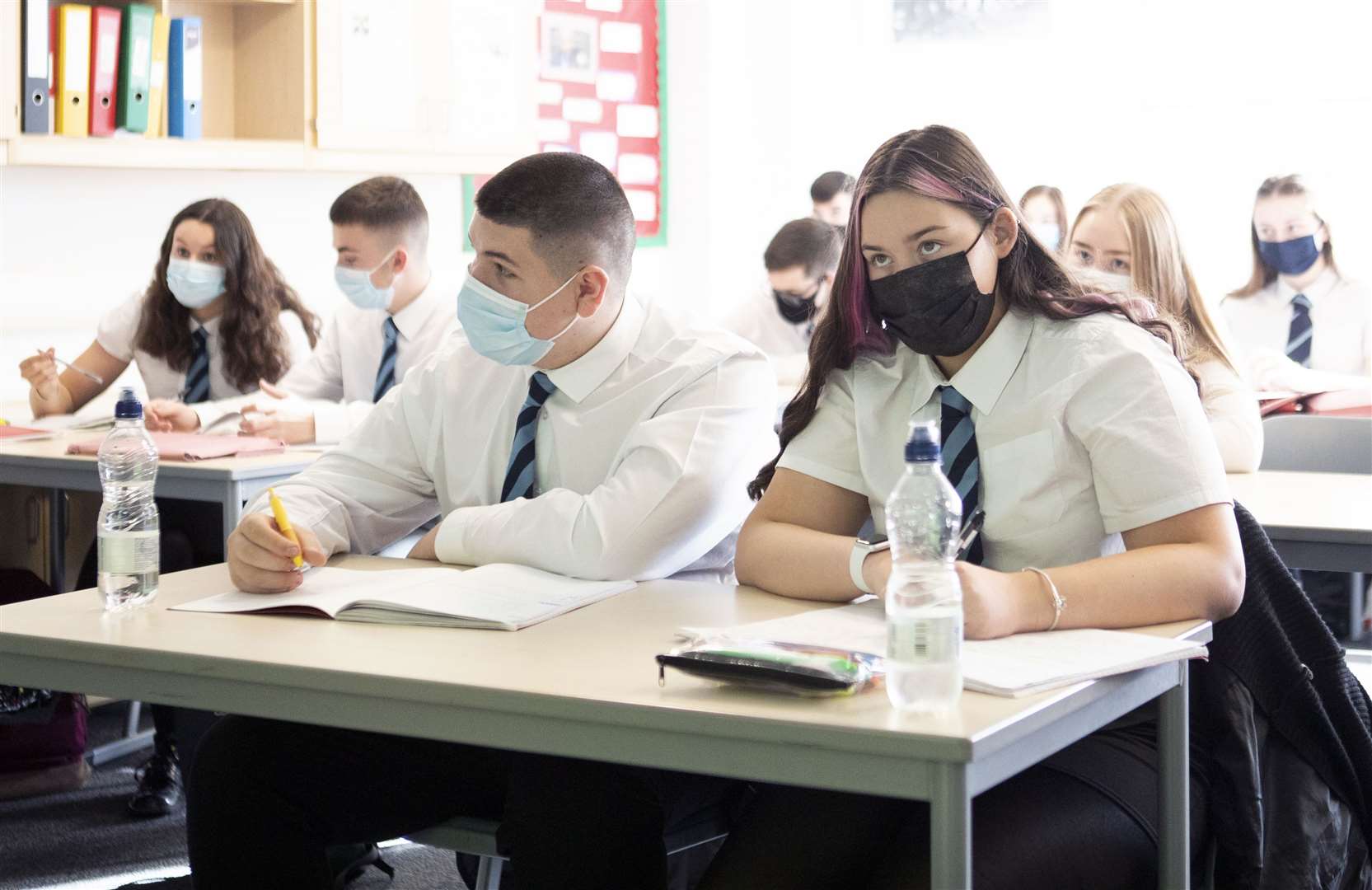 Masks in school classrooms were scrapped on Thursday (Jane Barlow/PA)