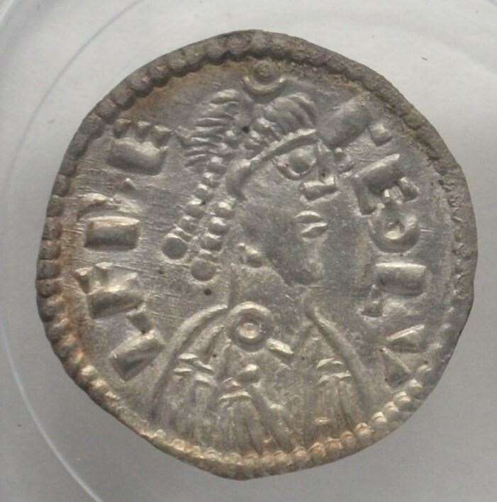 A coin that was found at Roger Pilling’s home (Durham Police/PA)