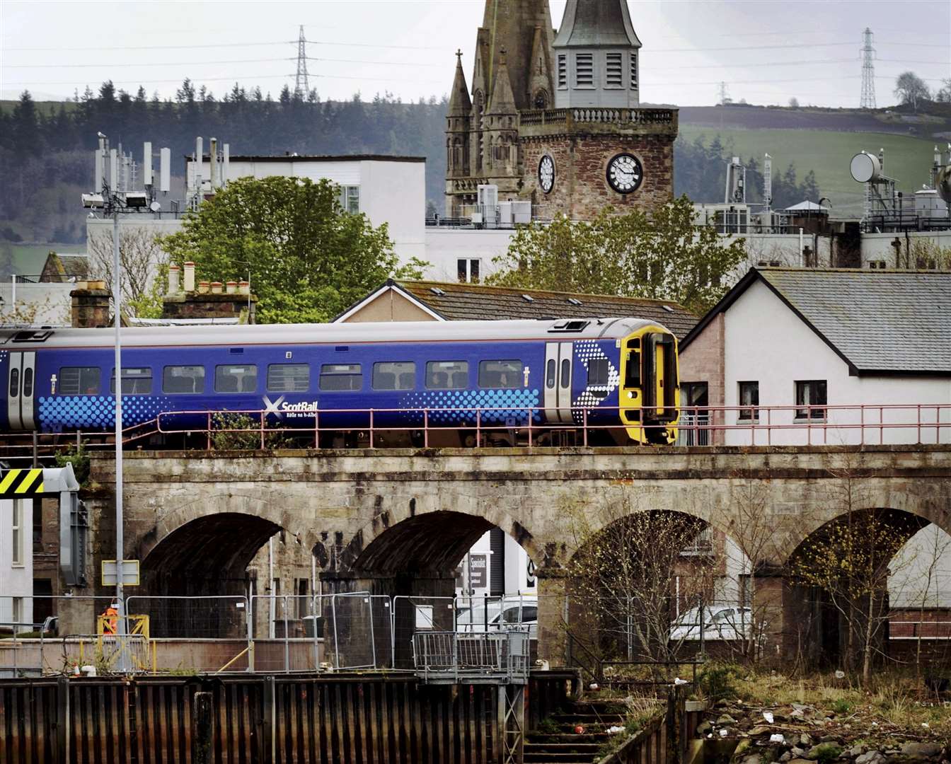 A ScotRail train heading out of Inverness on the far north line. Picture: Gary Anthony