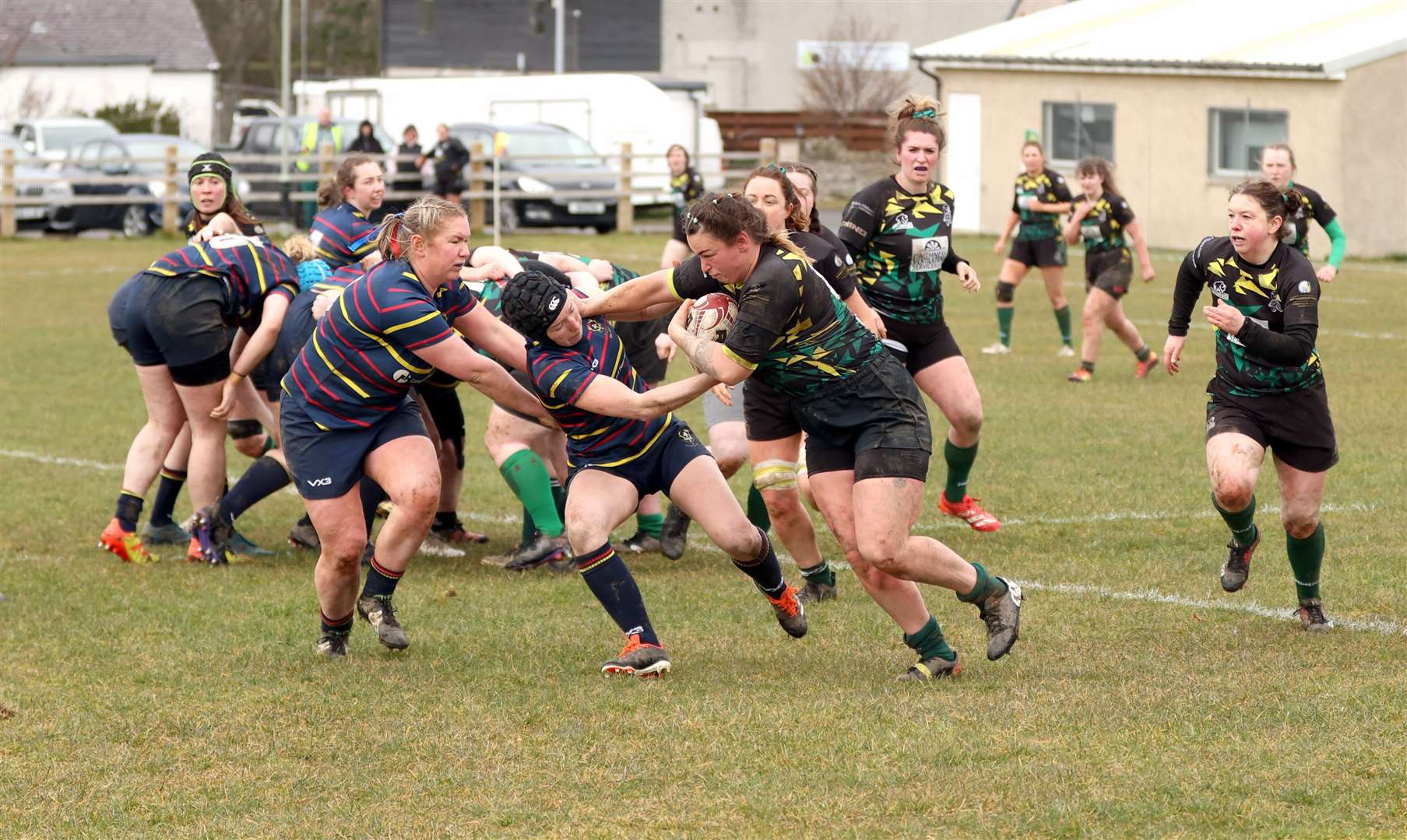 Emmie Smith trying to force her way through for the Krakens during their National Shield quarter-final victory over Broughton at Millbank last month. Picture: James Gunn