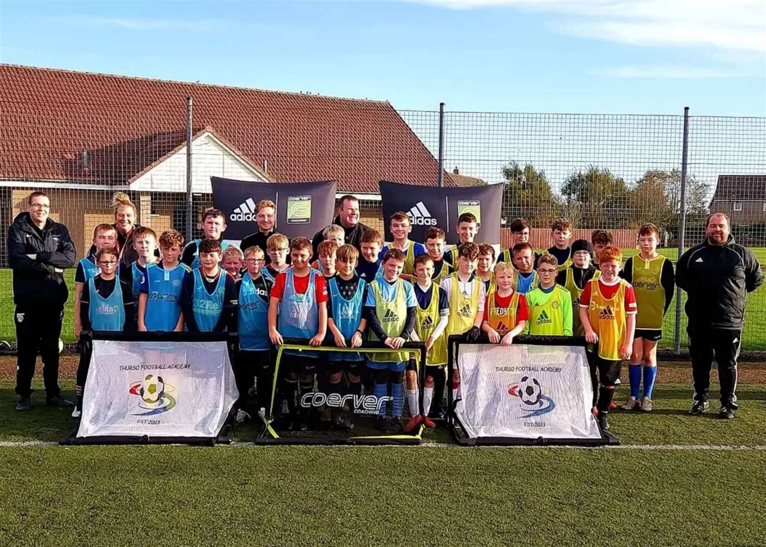 The 10-15 age group who took part in the two-day clinic with Coerver Coaching and Thurso Football Academy.