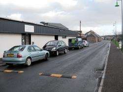 The traffic-calming measures in Riverside Road. Local businessman David Bridge claims they have created more problems but Highland Council ward manager David Sutherland says feedback has been mostly positive.
