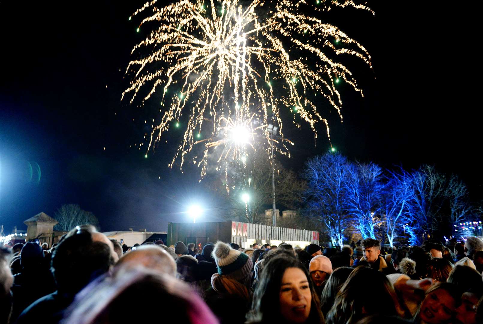 New Year Red Hot Highland Fling 2019-2020..Fireworks..Picture: James MacKenzie.