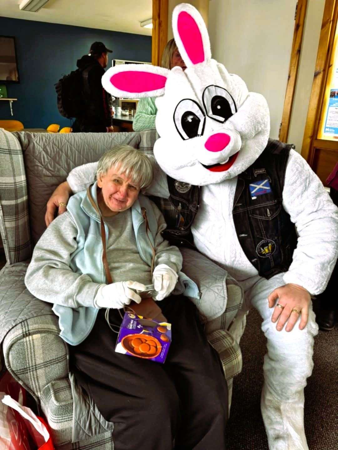 Another delighted care home resident with their egg.