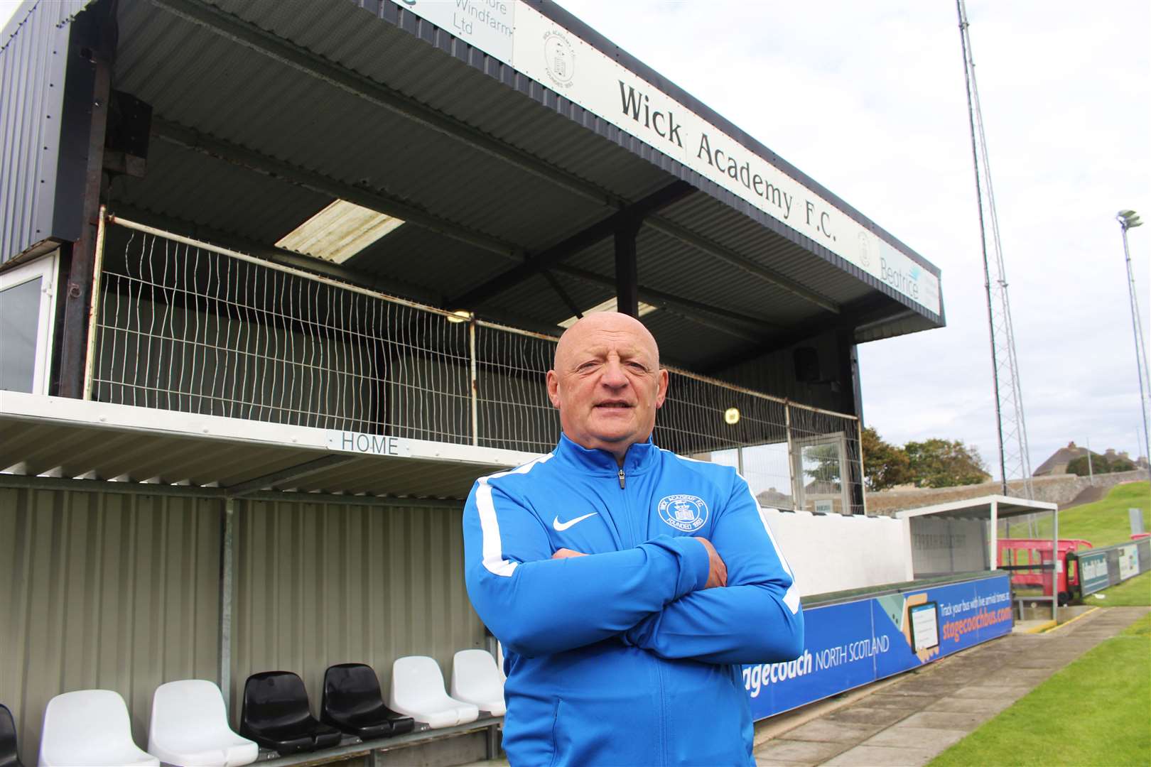 Wick Academy chairman Pat Miller: 'I see the financial side to it as well and it’s quite bleak.' Picture: Alan Hendry