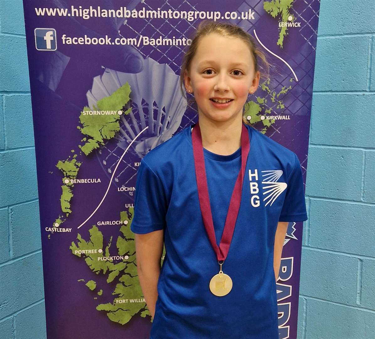 Sophie Mackay at the Highland Badminton Group restricted tournament in March.