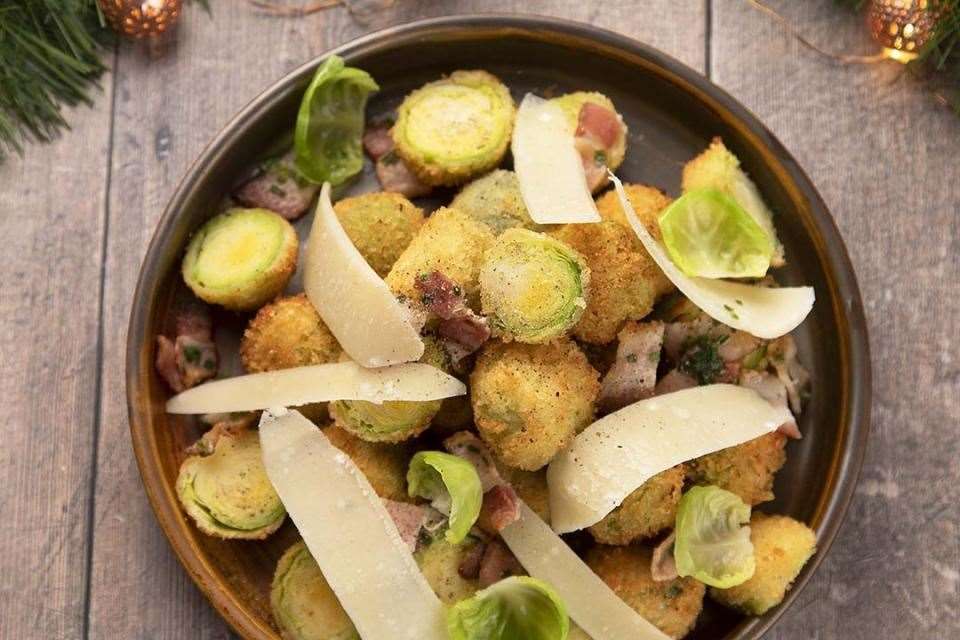 Panko and parmesan Brussels sprouts.
