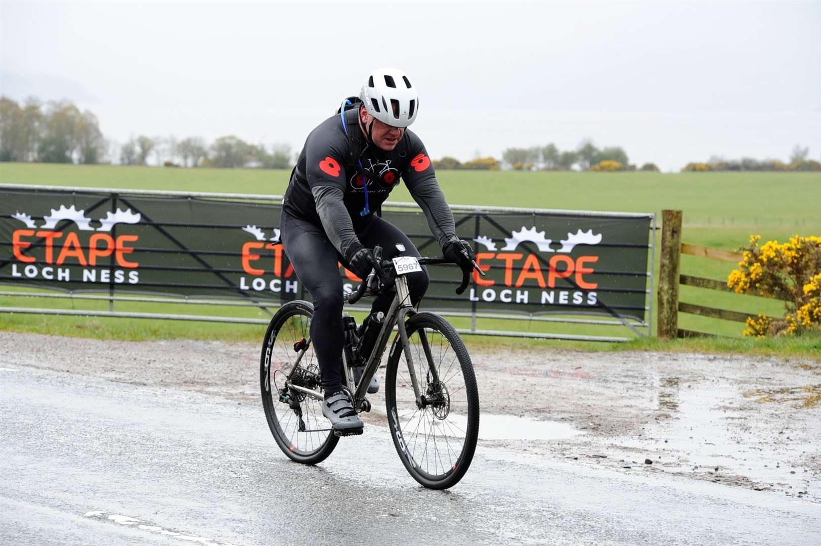 Kev Stewart taking part in the Etape Loch Ness in April as part of his training. Picture courtesy of Etape Loch Ness / Marathon Photos