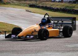 George coghill jnr in his Force 248 Turbo winning in the Sunday competition at Golspie. Photo: Dan Mcleod, Golspie.