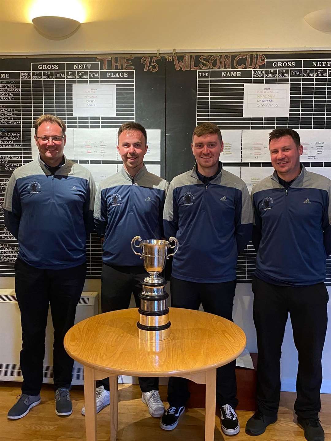 The Reay team who played in the Wilson Cup – Colin Paterson, Gregor Munro, Tom Ross and Michael Smith.