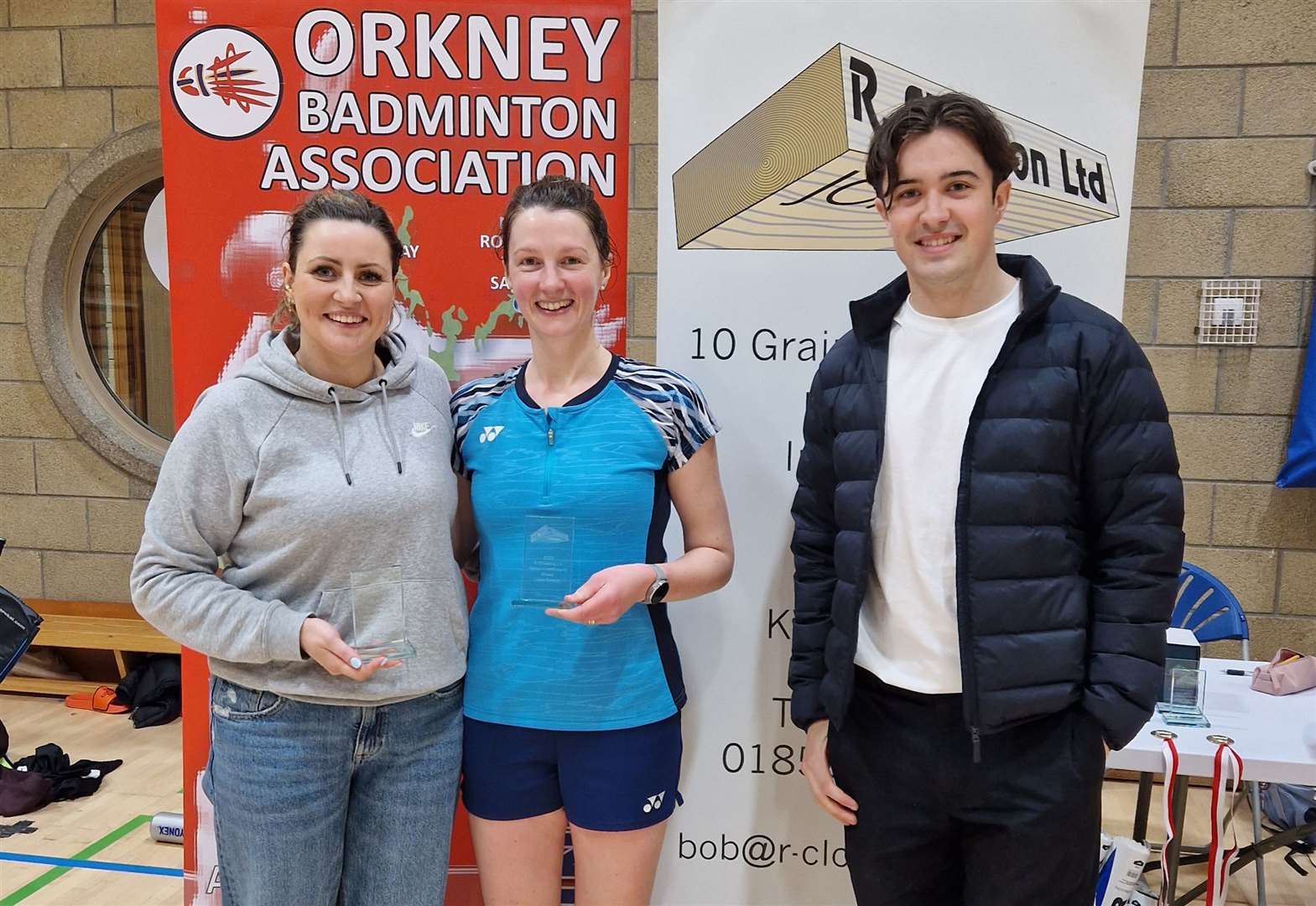 Two doubles titles for Caithness players in Orkney badminton championships