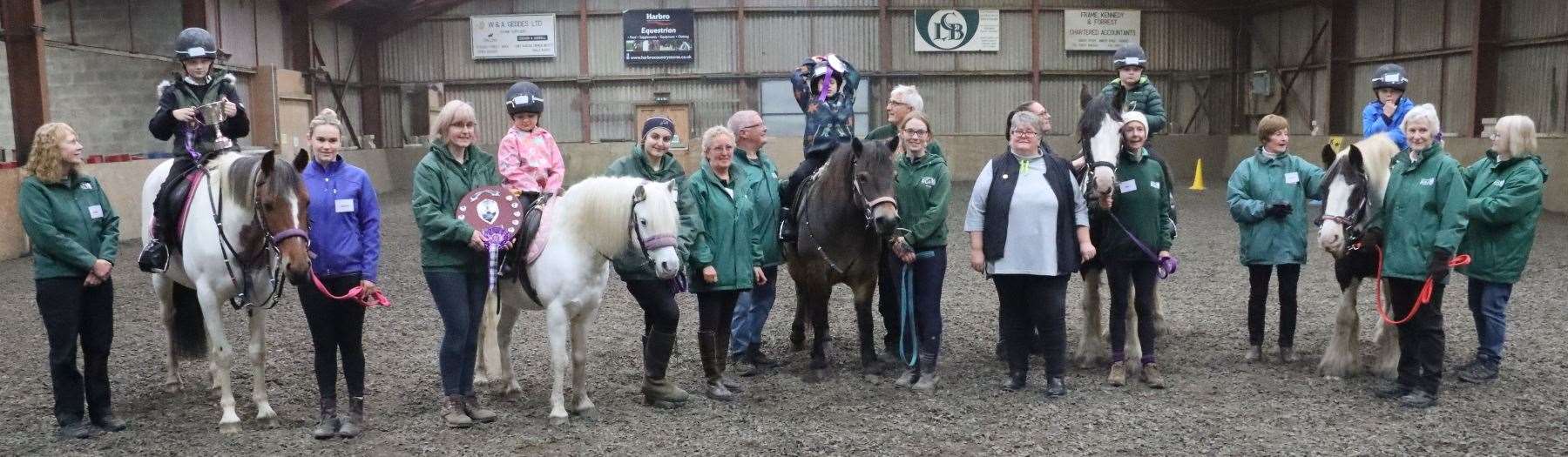 Ride three at the Caithness RDA prize-giving in the Halkirk indoor riding centre. Picture: Neil Buchan
