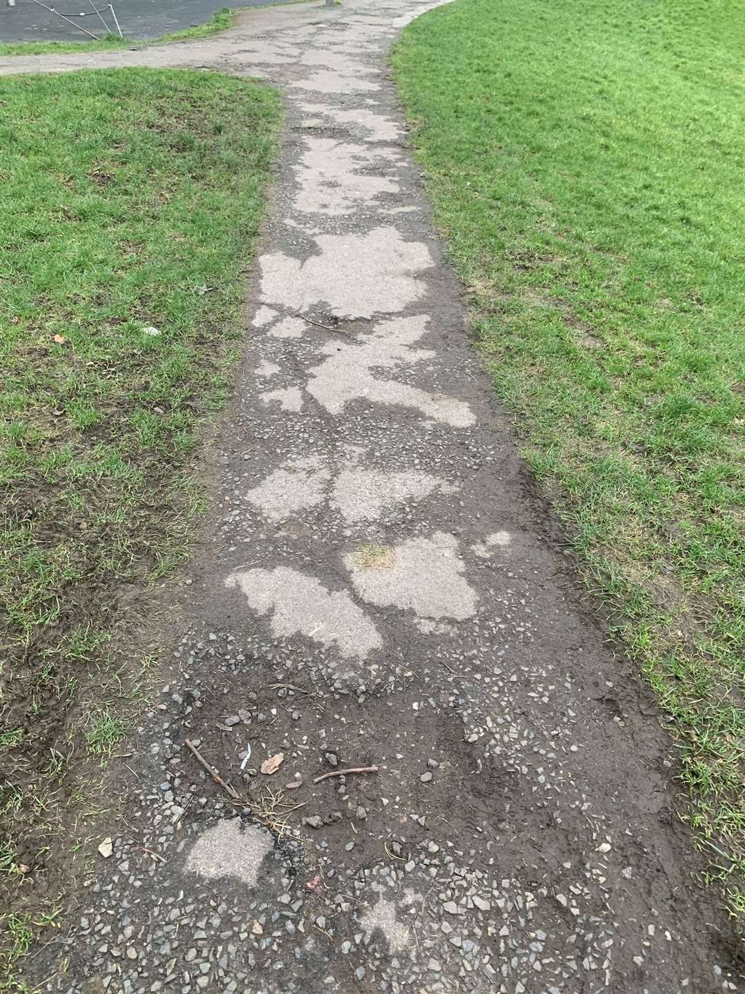 The path is in a poor condition and subject to flooding