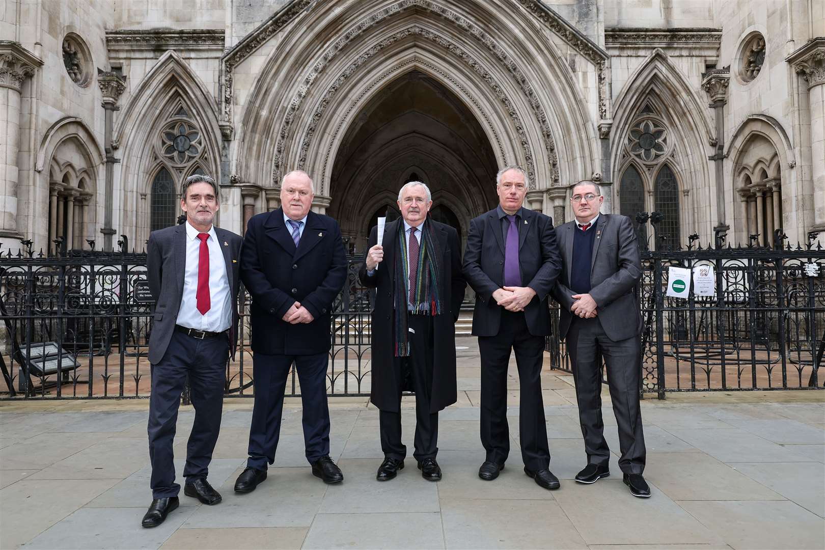 Richard Warwick (second right) was among a group of former Treloar’s pupils affected by the infected blood scandal (Bell Yard Communications/PA)