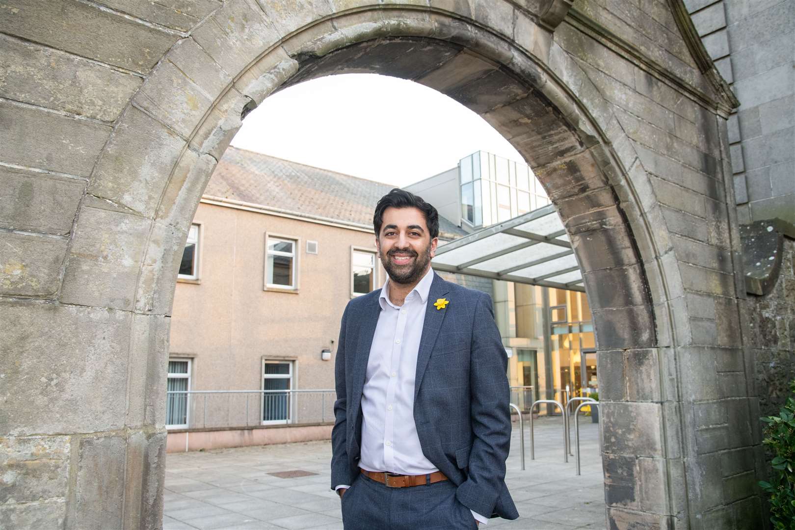 Humza Yousaf on a previous visit north. Picture: Daniel Forsyth.