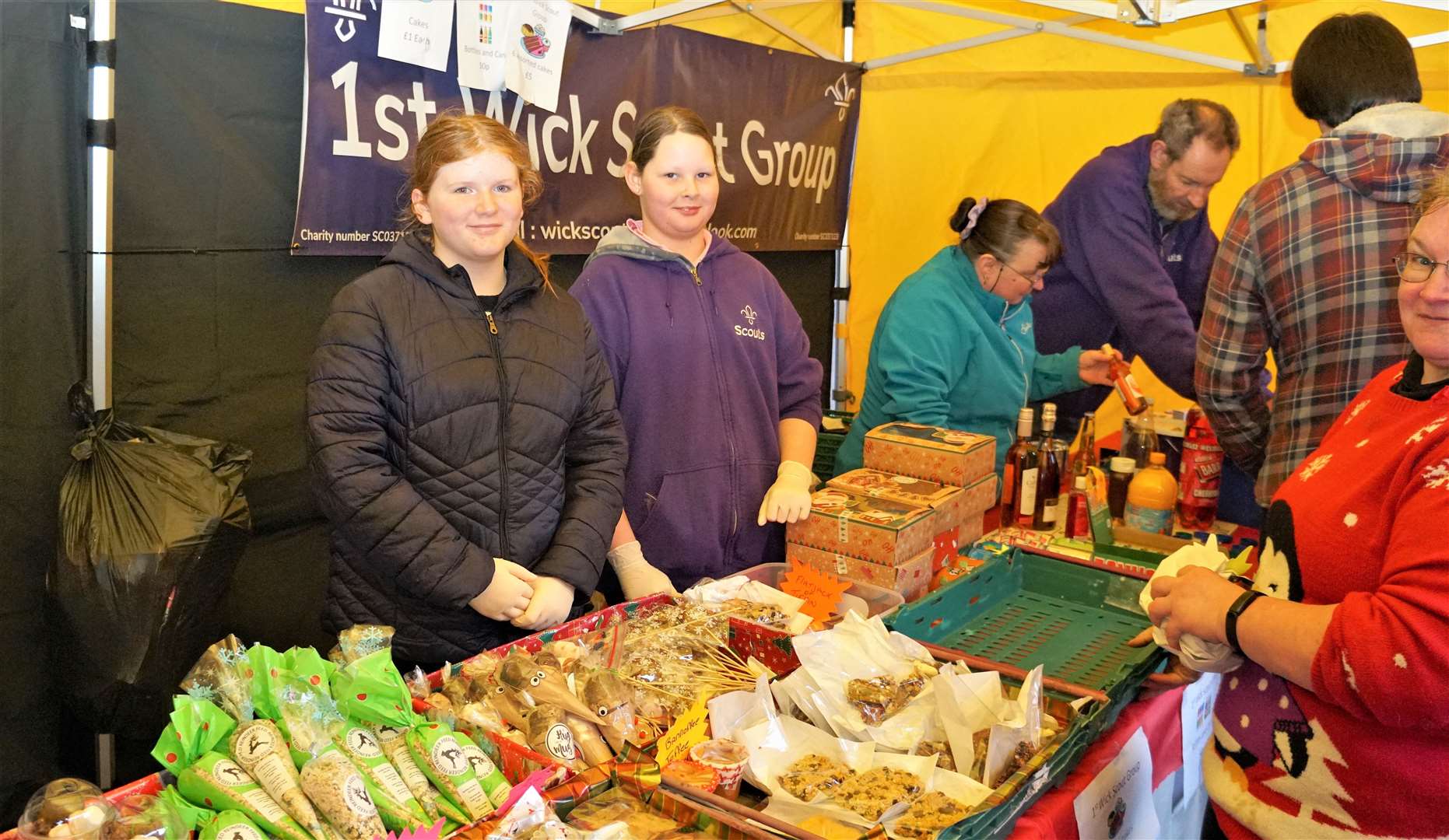 The 1st Wick Scout Group stall. Picture: DGS