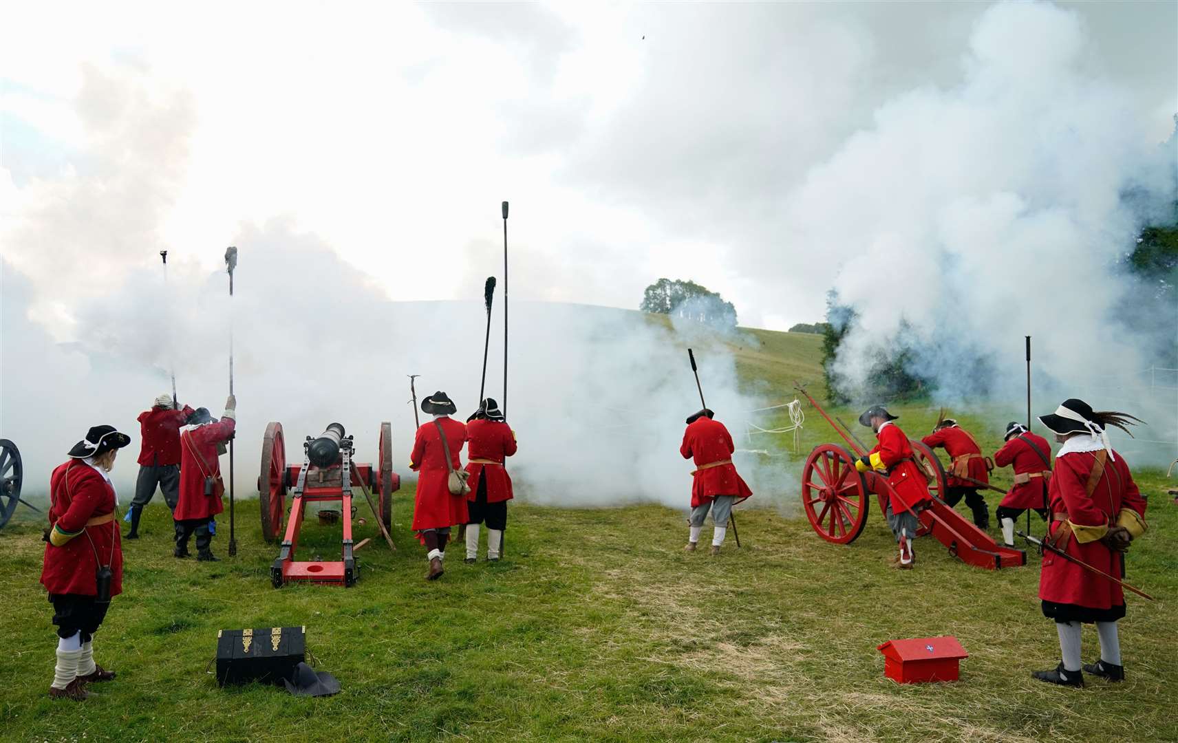 Historical and replica weapons were on display (Andrew Matthews/PA)