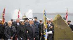 Veterans gathered at Loch Ewe in August 2011 on the 60th anniversary of the start of the Russian convoys.