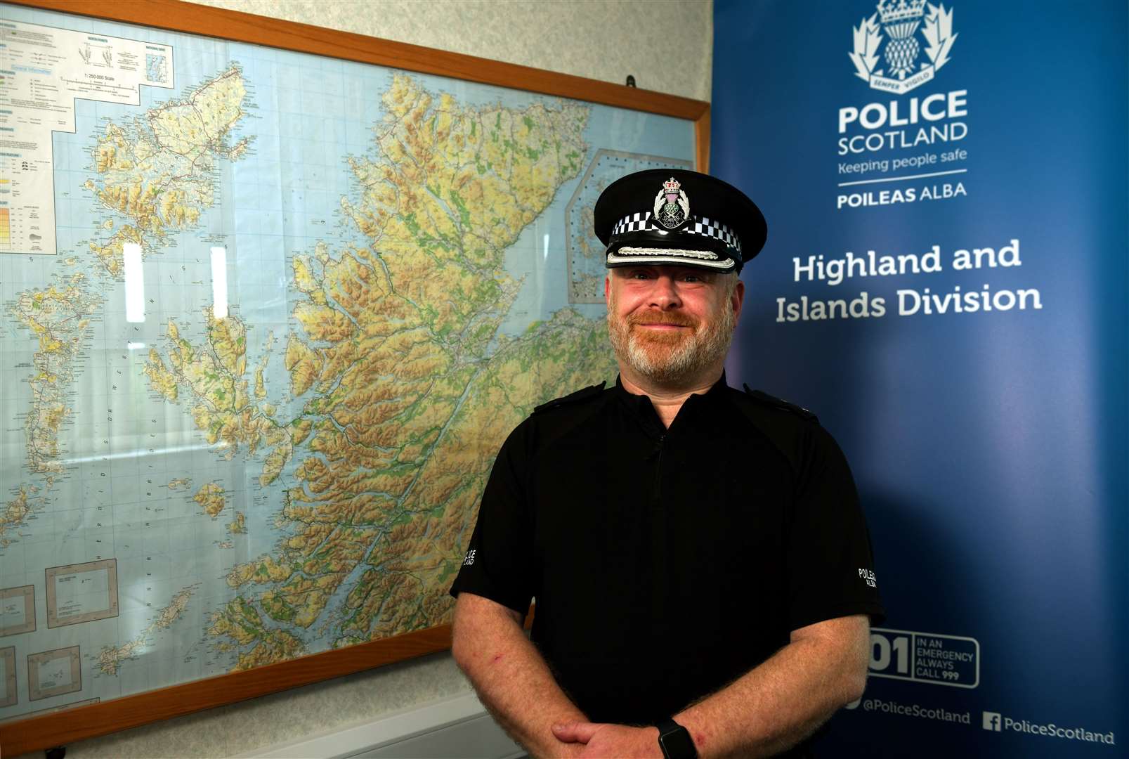 Chief Superintendent Rob Shepherd of the Highland and Islands Division. Picture: James Mackenzie.