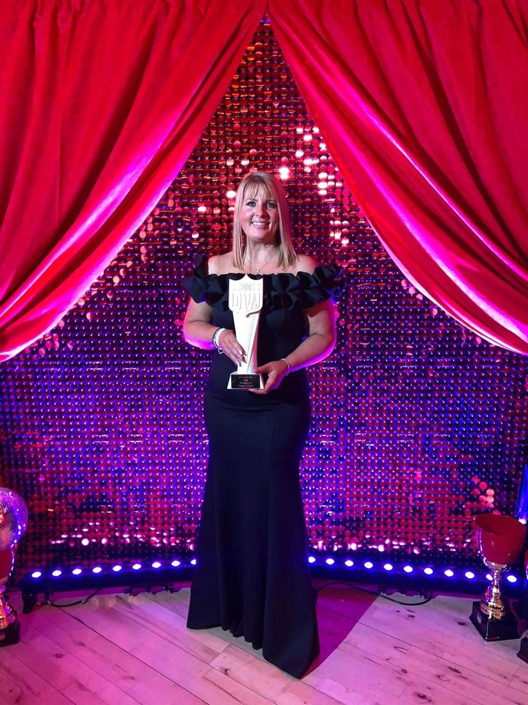 Tracy Sinclair with her DIVA 2023 award. Picture: DIVA
