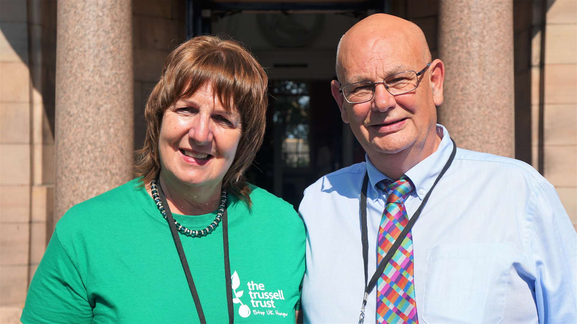 Pat and Grant Ramsay, vice-chairperson and chairperson respectively of Caithness Foodbank, gave a talk to Wick community councillors this week. Picture: DGS