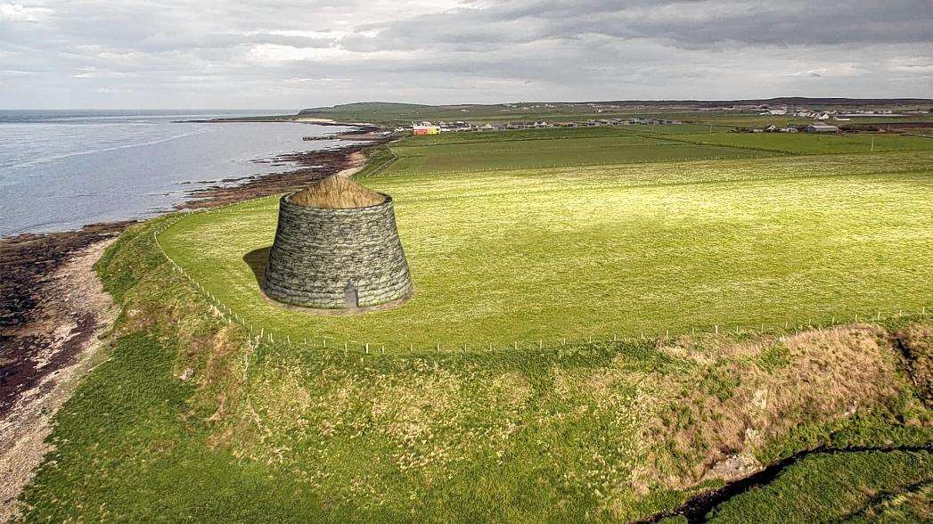 A visualisation by Martin Kelly of what the broch will look like.