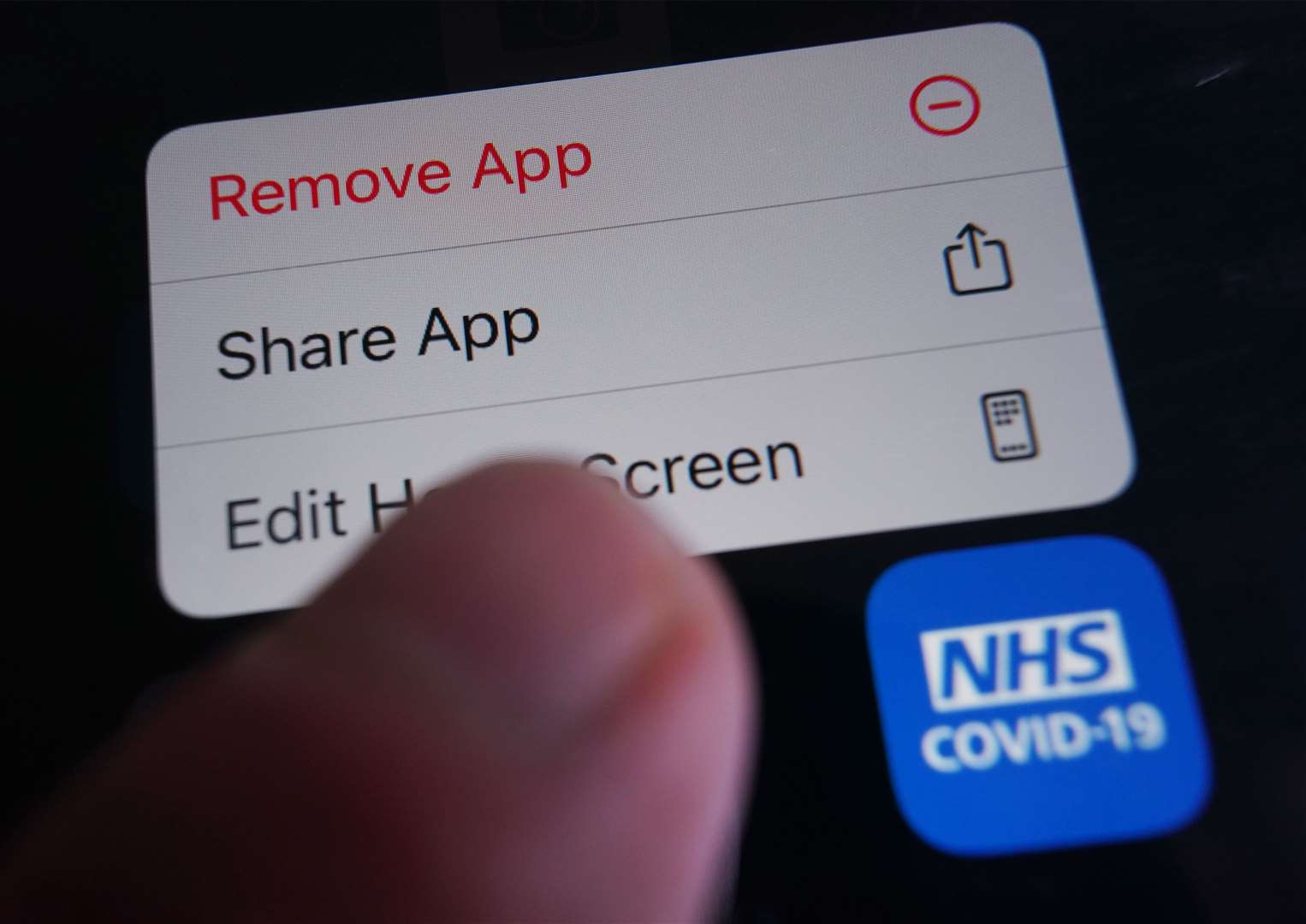 Dr Tom Dolphin said it was ‘very unfortunate’ that people are deleting the app (PA)