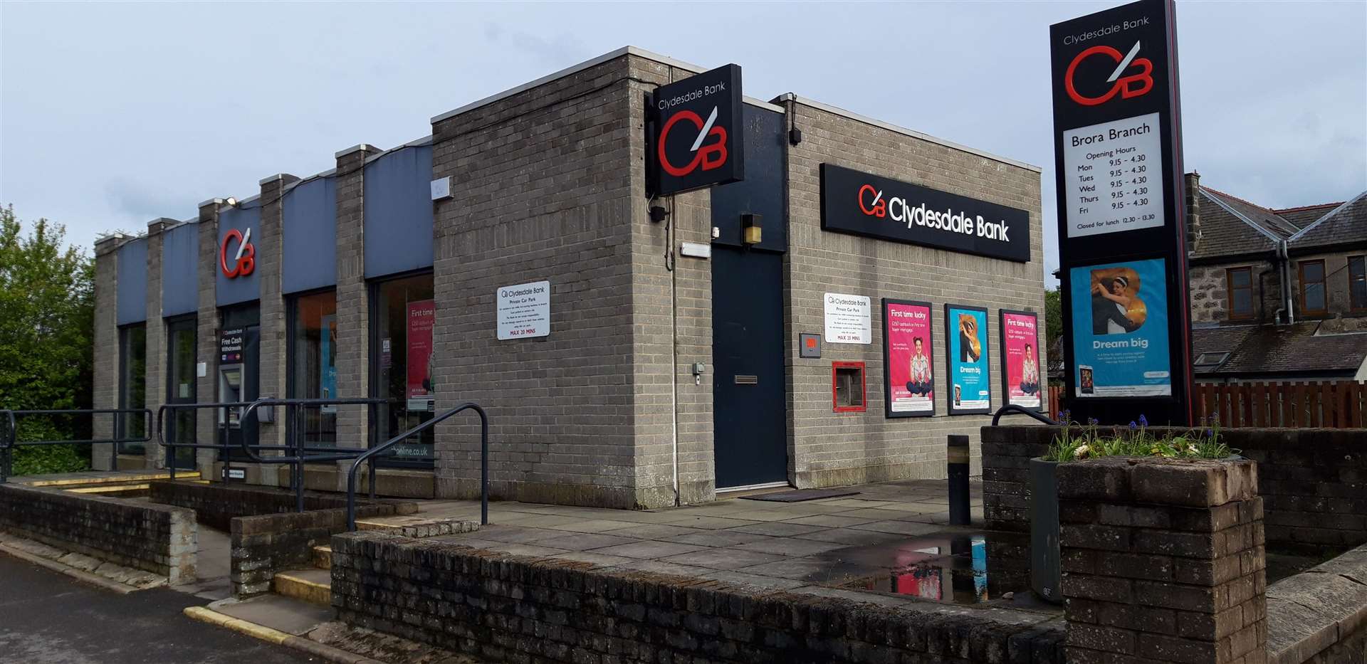The Clydesdale Bank in Brora has become another casualty of sweeping changes in the industry.