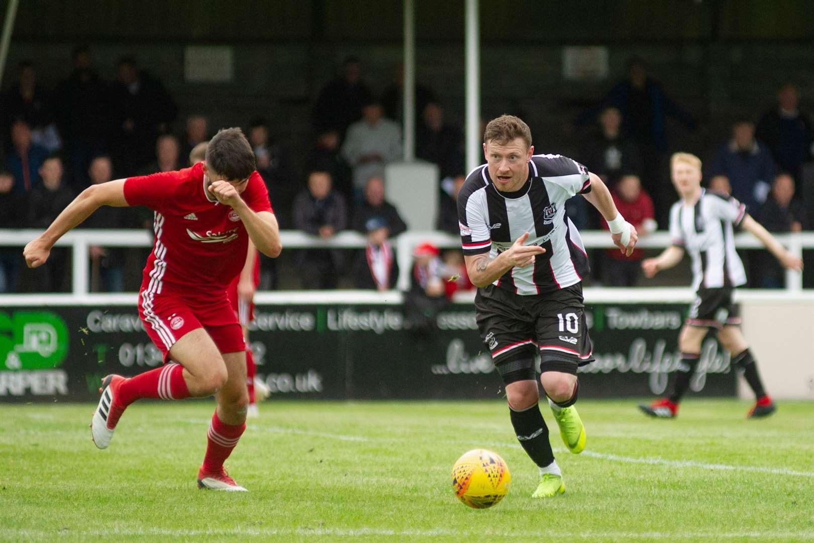 Shane Sutherland in action for Elgin City. He had scored 26 goals for the Borough Briggs club before the campaign was brought to an end. Picture: Daniel Forsyth