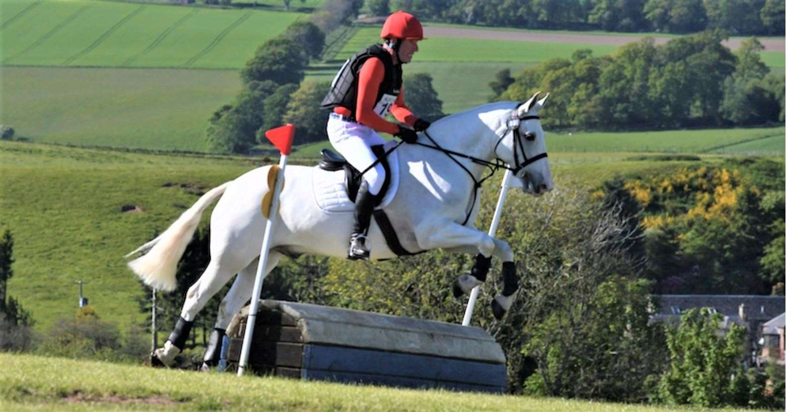 Russell Skelton and Riley completing their first horse trials together.