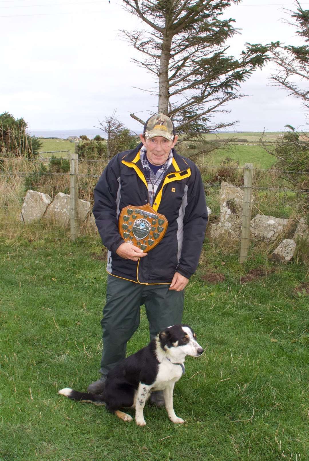 Michael Shearer and Rab after winning the Mey Nursery Trials. Picture: Mure Grant