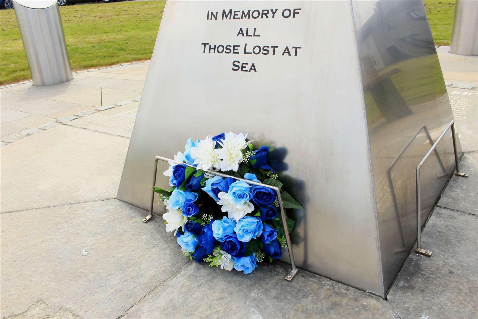 The wreath laid on behalf of the Fishermen’s Mission.