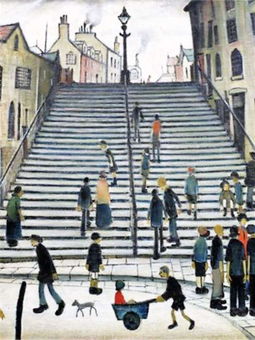 LS Lowry's painting of the Black Stairs in Wick which fetched almost £900,000 a decade ago.