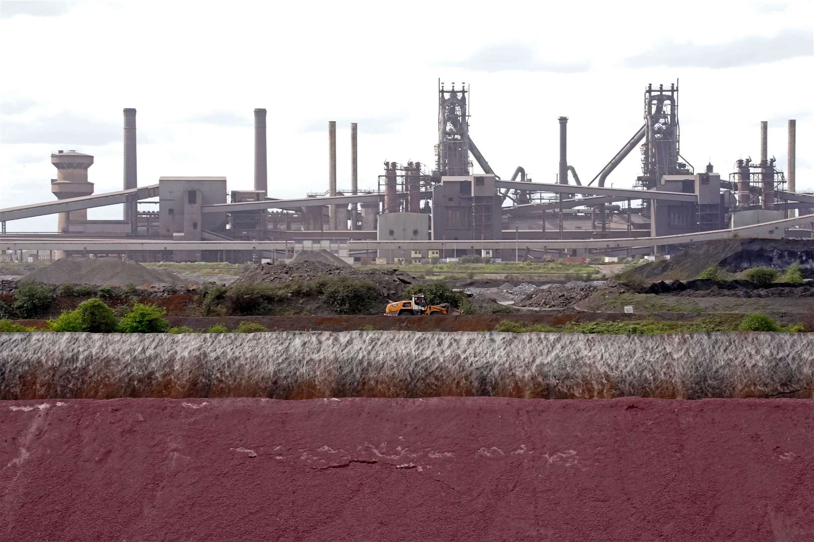 Blast furnaces at the British Steel site in Scunthorpe, North Lincolnshire (Peter Byrne/PA)