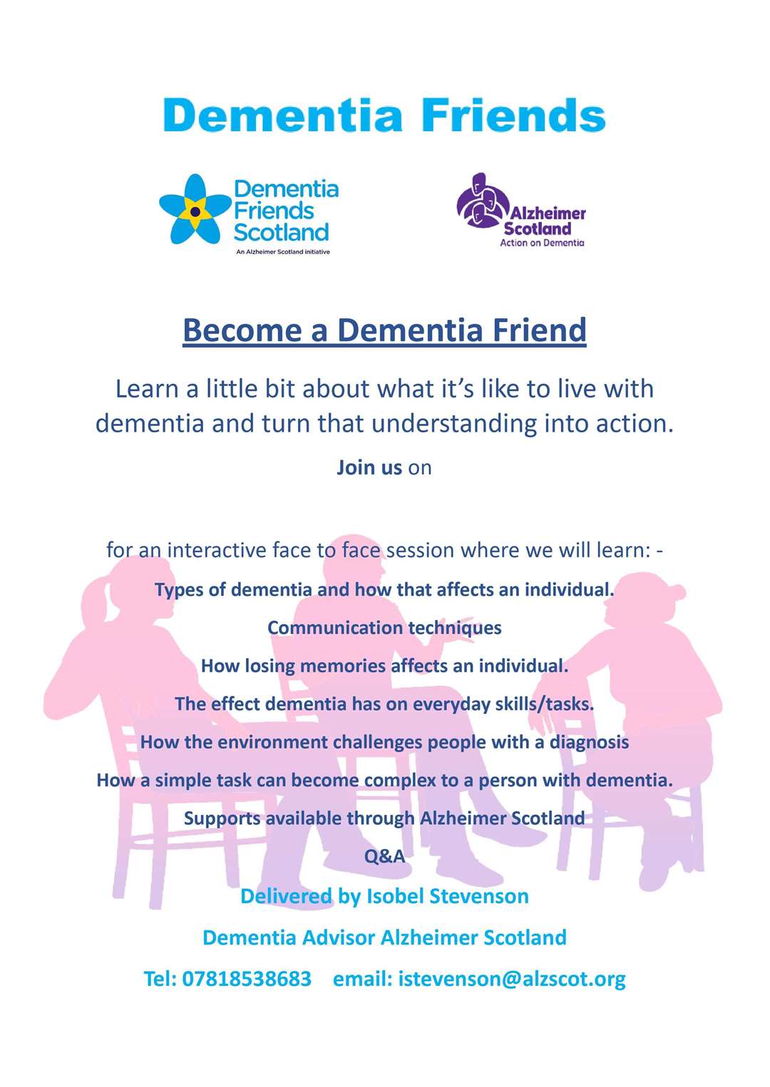 Dementia Friends poster.