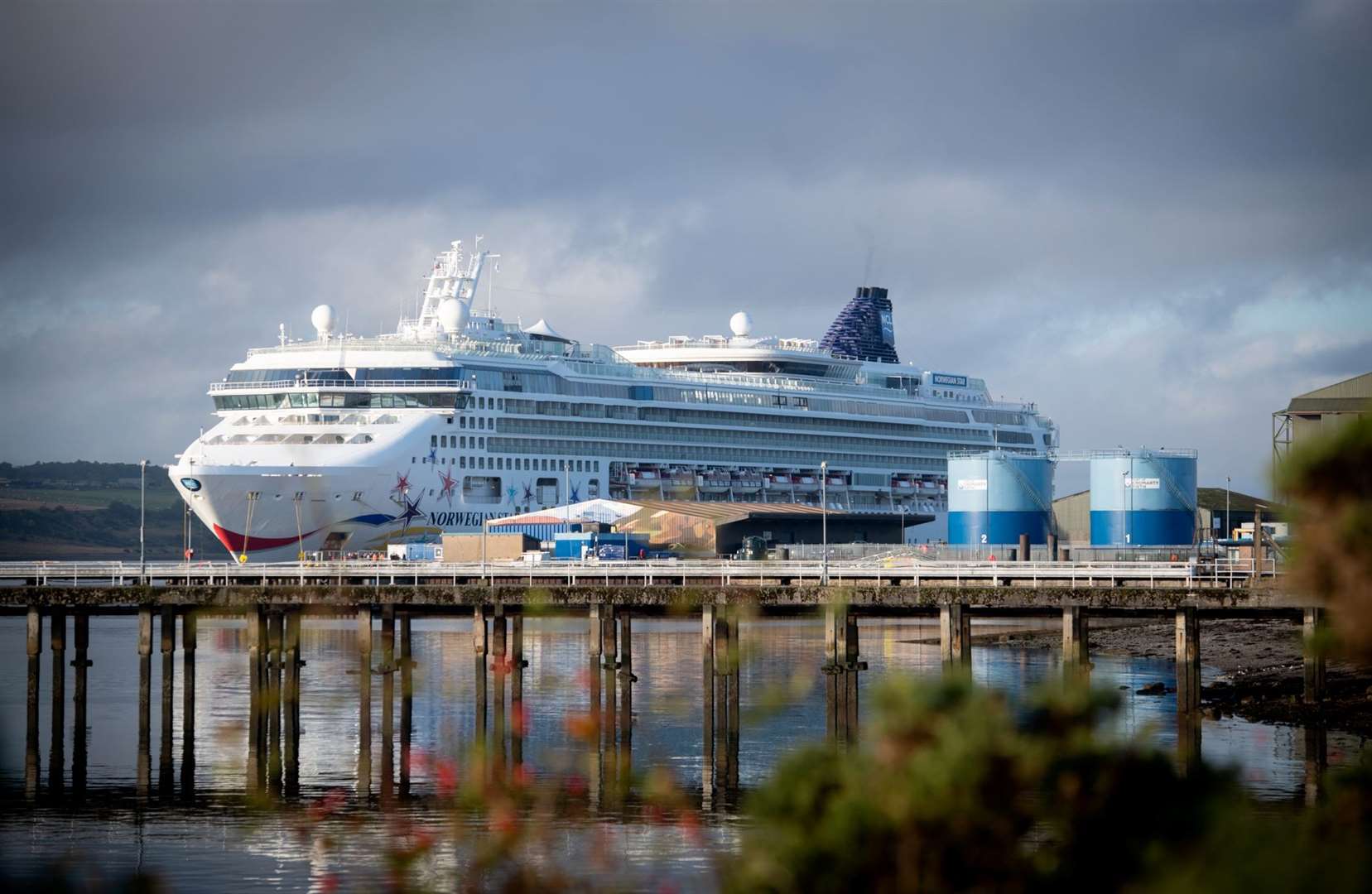 The Norwegian Star cruise ship in Invergordon. Picture: Callum Mackay