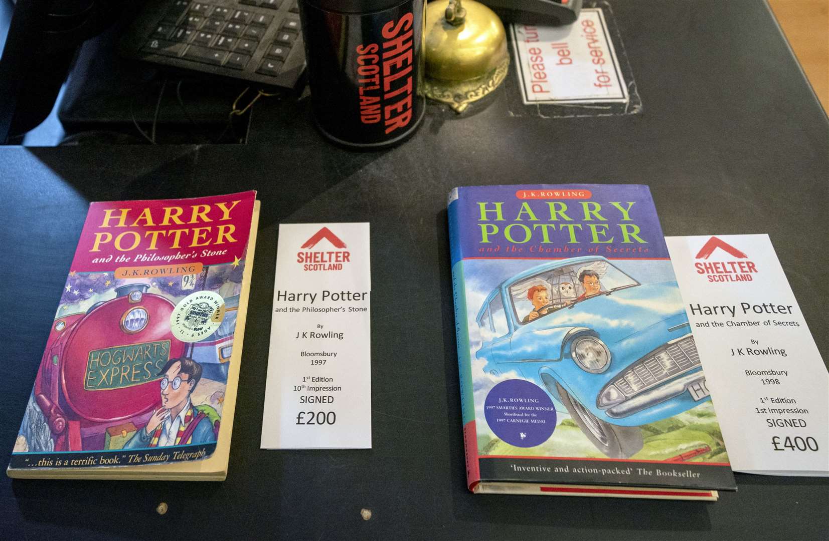 Harry Potter books were among those on sale (Jane Barlow/PA)
