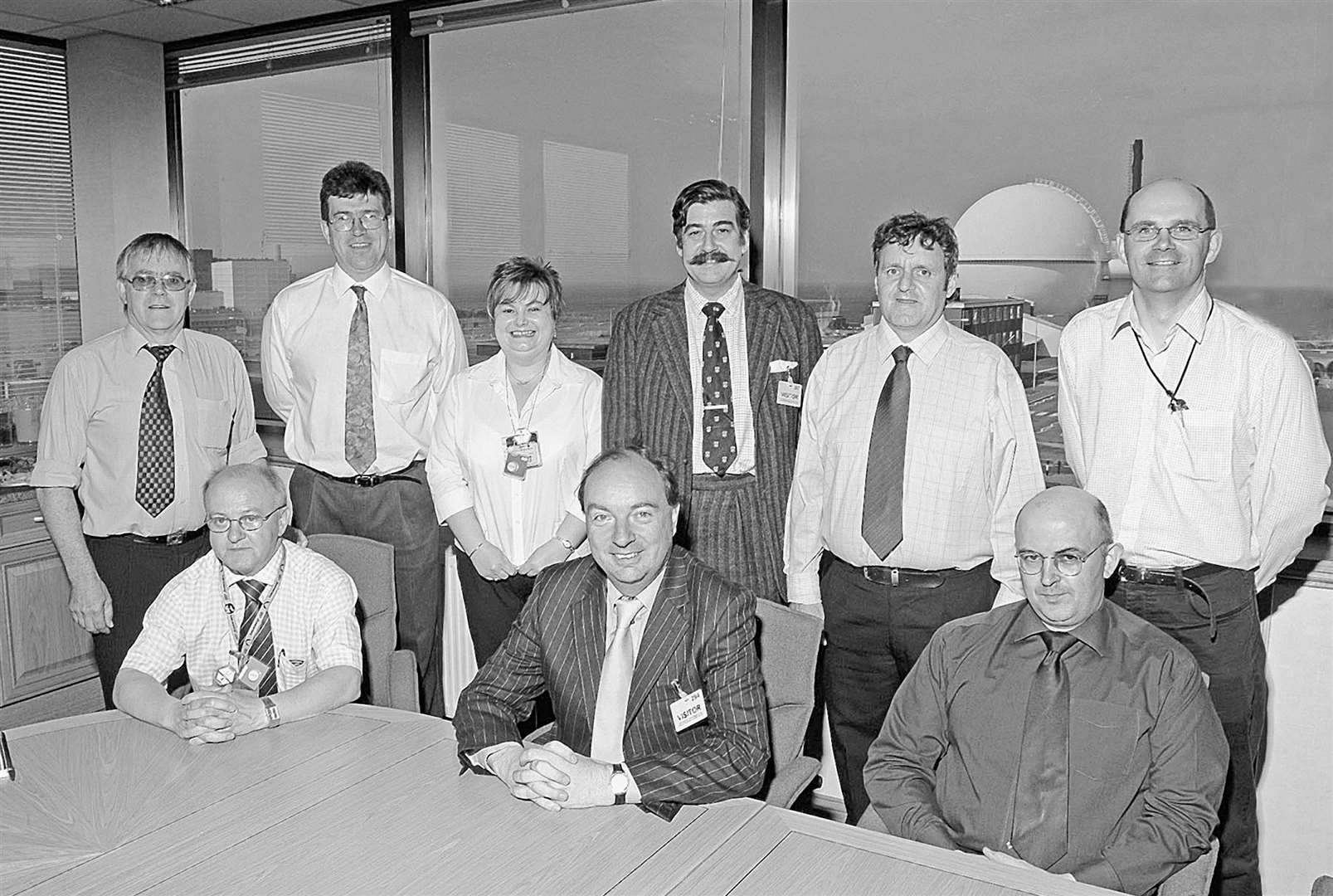 Norman Baker, Liberal Democrat shadow environment secretary, visited Dounreay this week in 2004 to hear how the site was being decommissioned. He and local MP John Thurso are pictured with trade union representatives.
