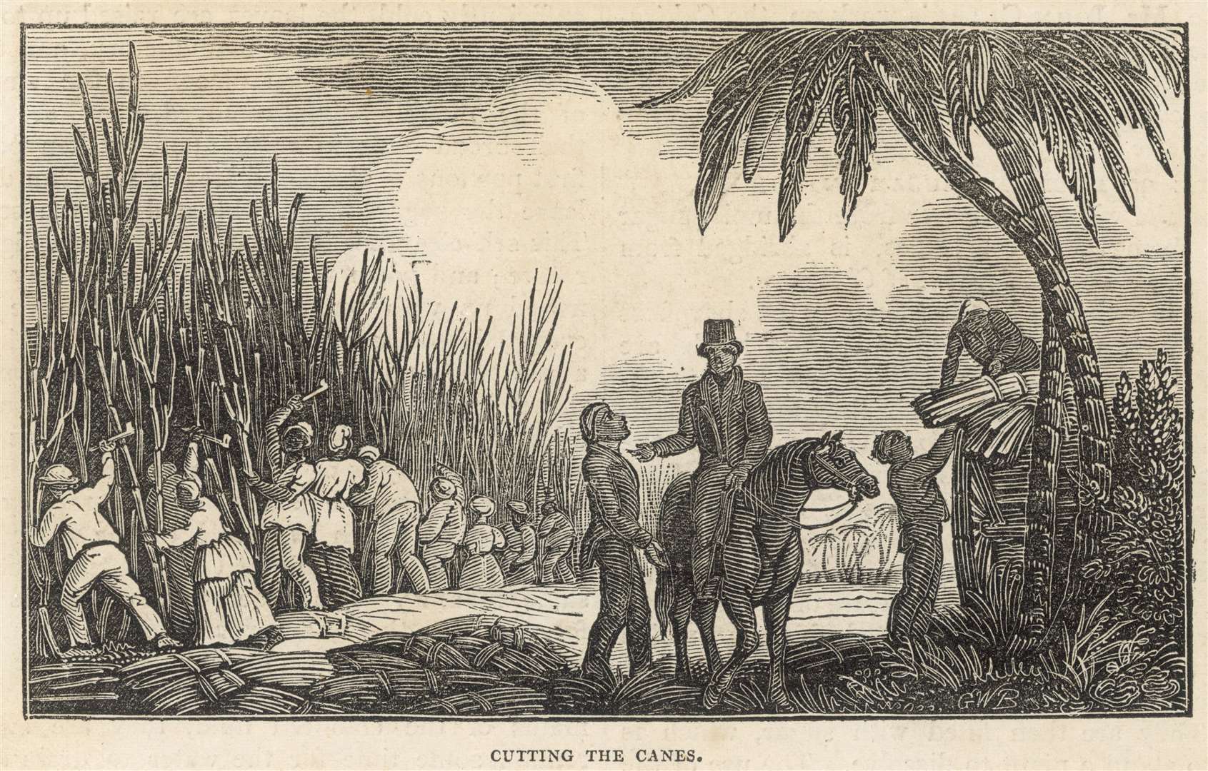 Slavery in the West Indies is depicted in this image from 1833.