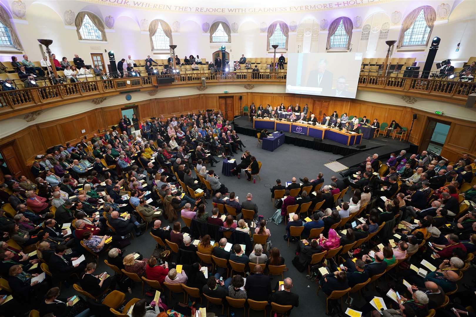 Members of the Church of England’s General Synod (James Manning/PA)