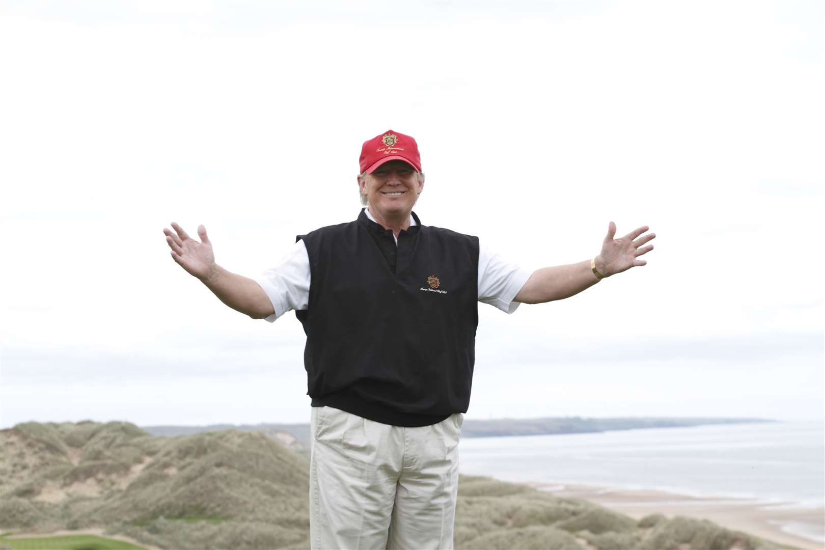Donald Trump at the Menie Estate in Aberdeenshire. Picture: David Porter/HNM