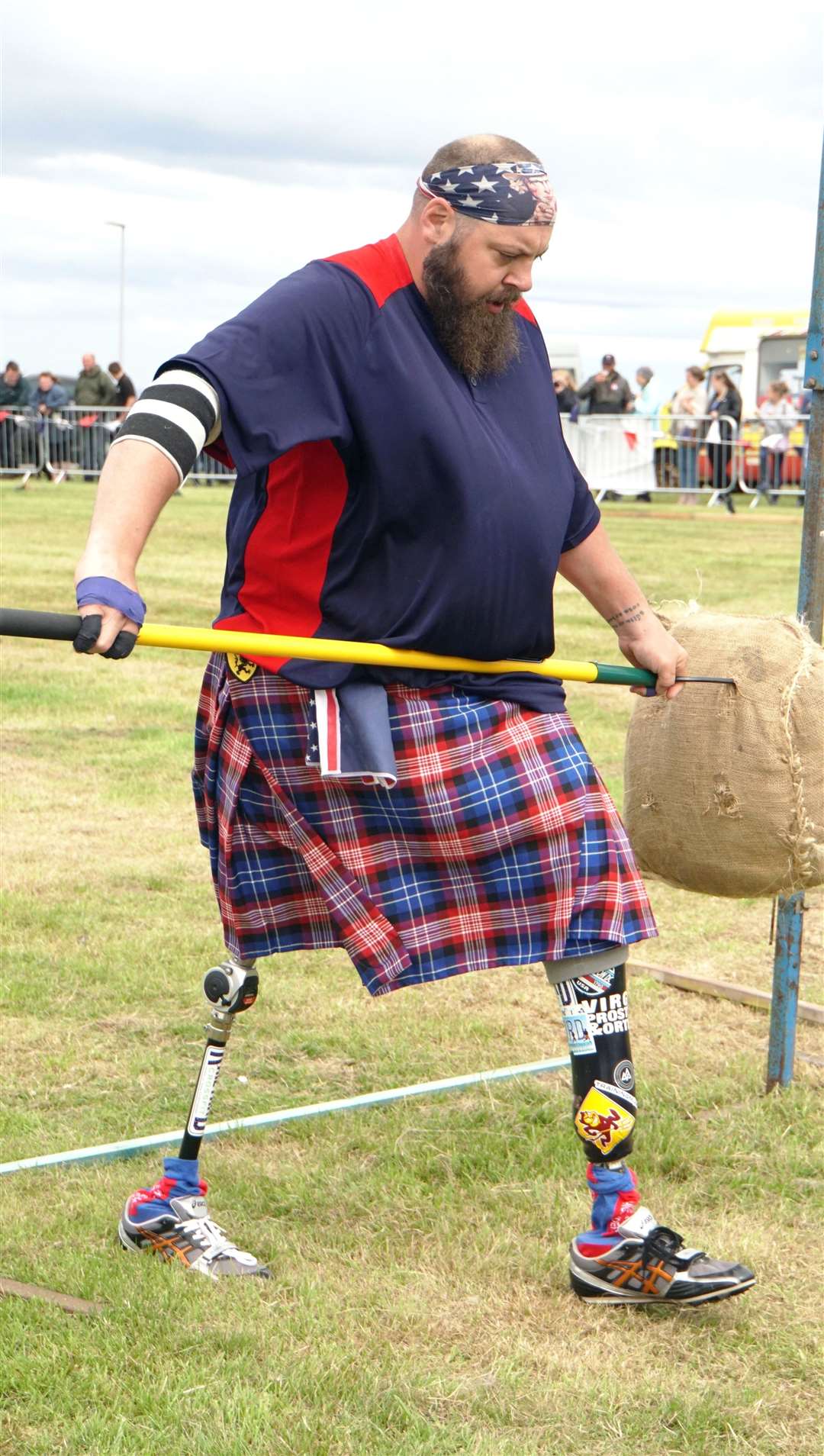 Double amputee Matthew Hall broke world records at last year's Mey Games. Pictures: DGS
