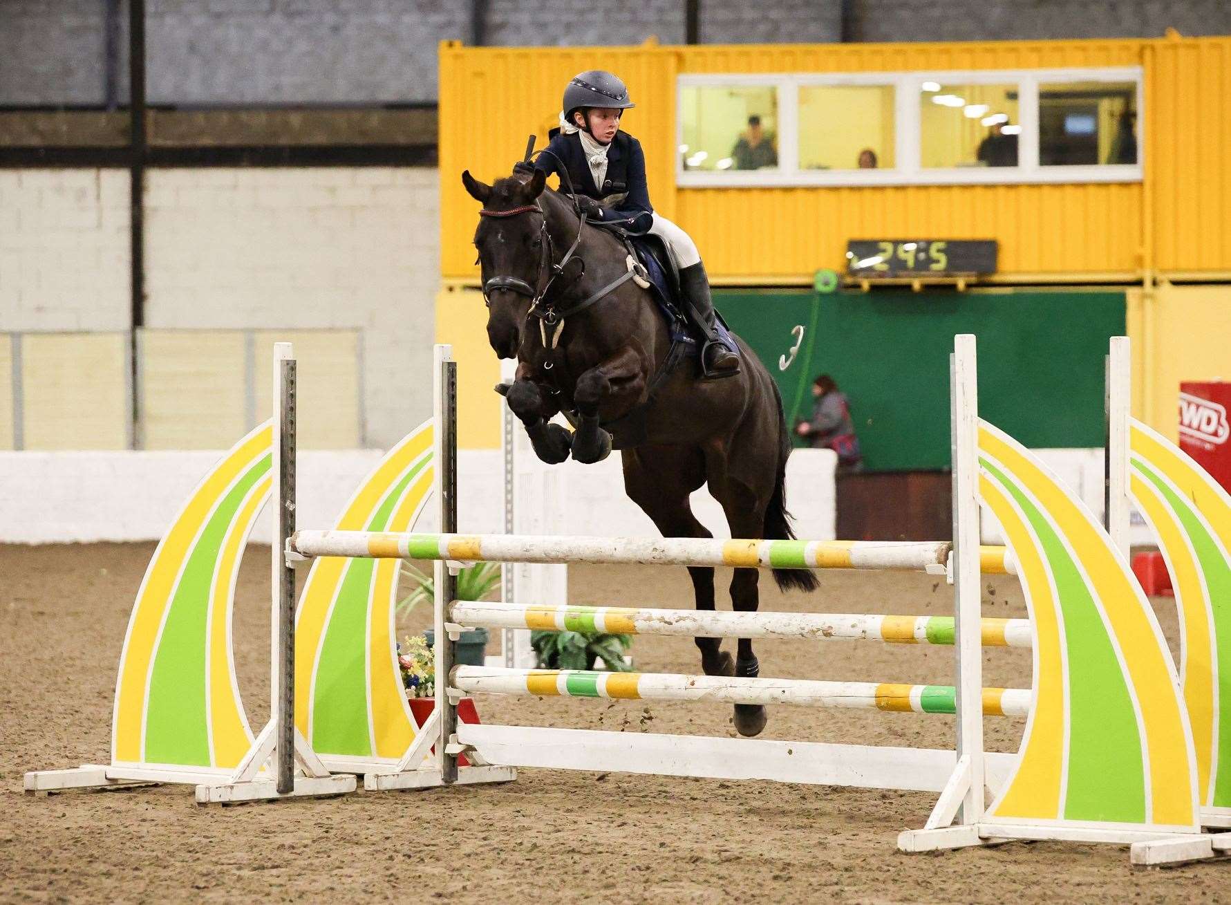 Rowan Lee on Caheradoo Duchess in the show jumping event. Picture: Jamie Agnew Photography