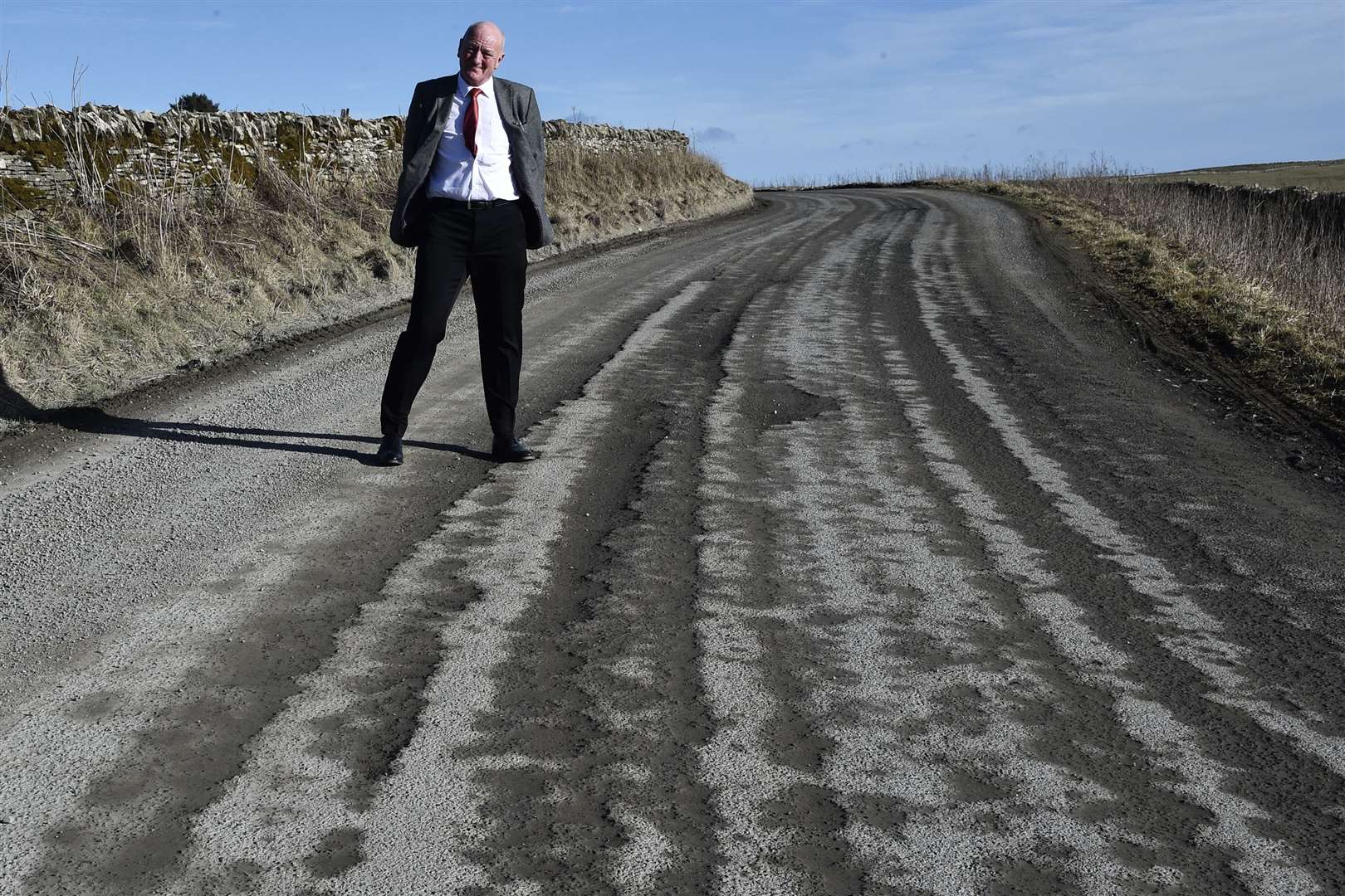 Iain Gregory launched the Caithness Roads Recovery group. Picture: Mel Roger