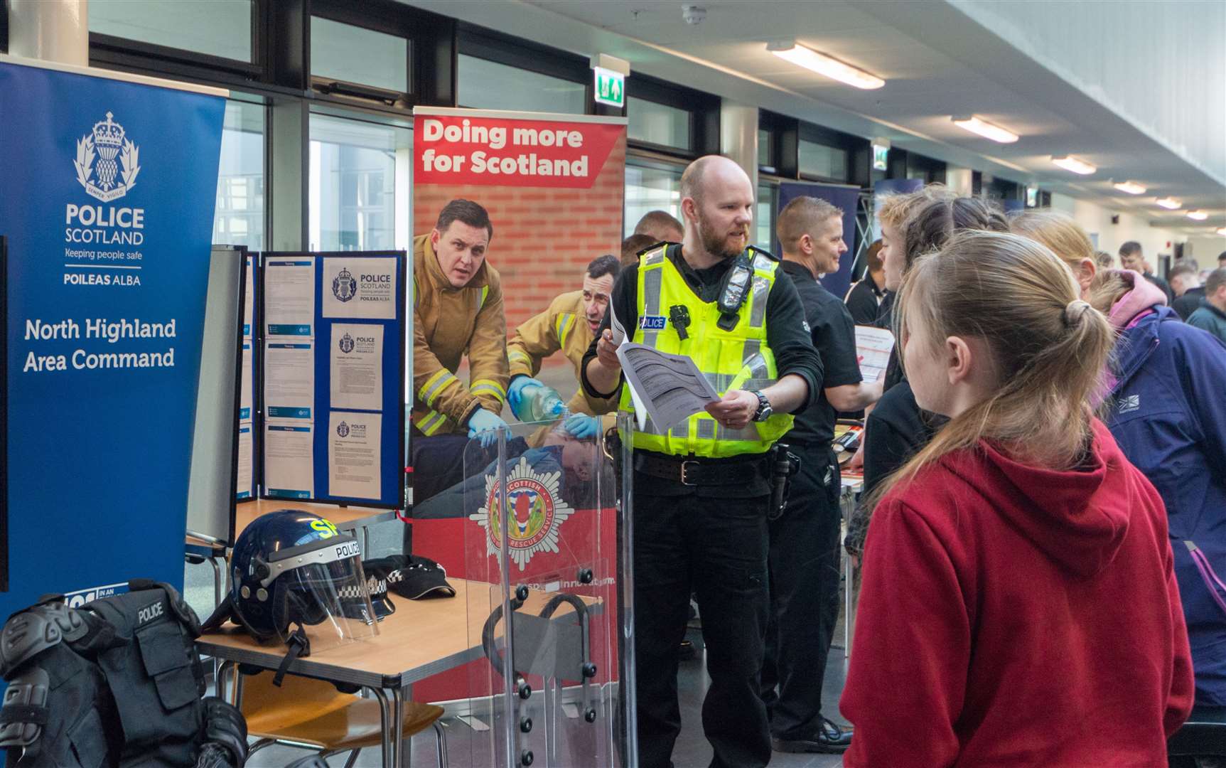 The jobs fair offers prospective employees information on what skills they need as well as job opportunities.