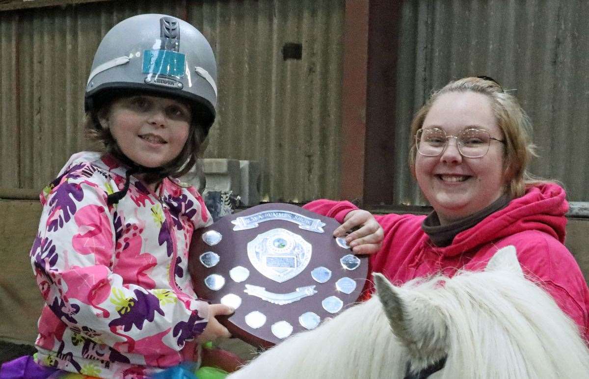 Paige Billington won the Curlew Shield for most enthusiastic rider (ride two). Picture: Neil Buchan
