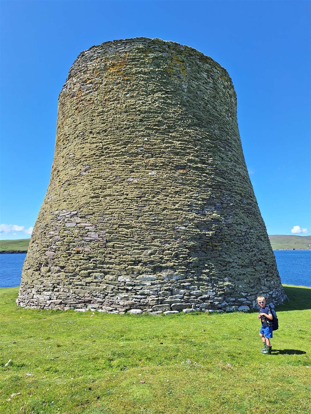 Mousa Broch in Shetland is the best preserved example anywhere.