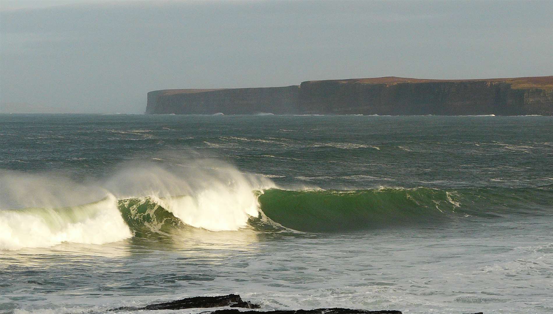 The surfing championships took place at Thurso East. Picture: Alan Hendry