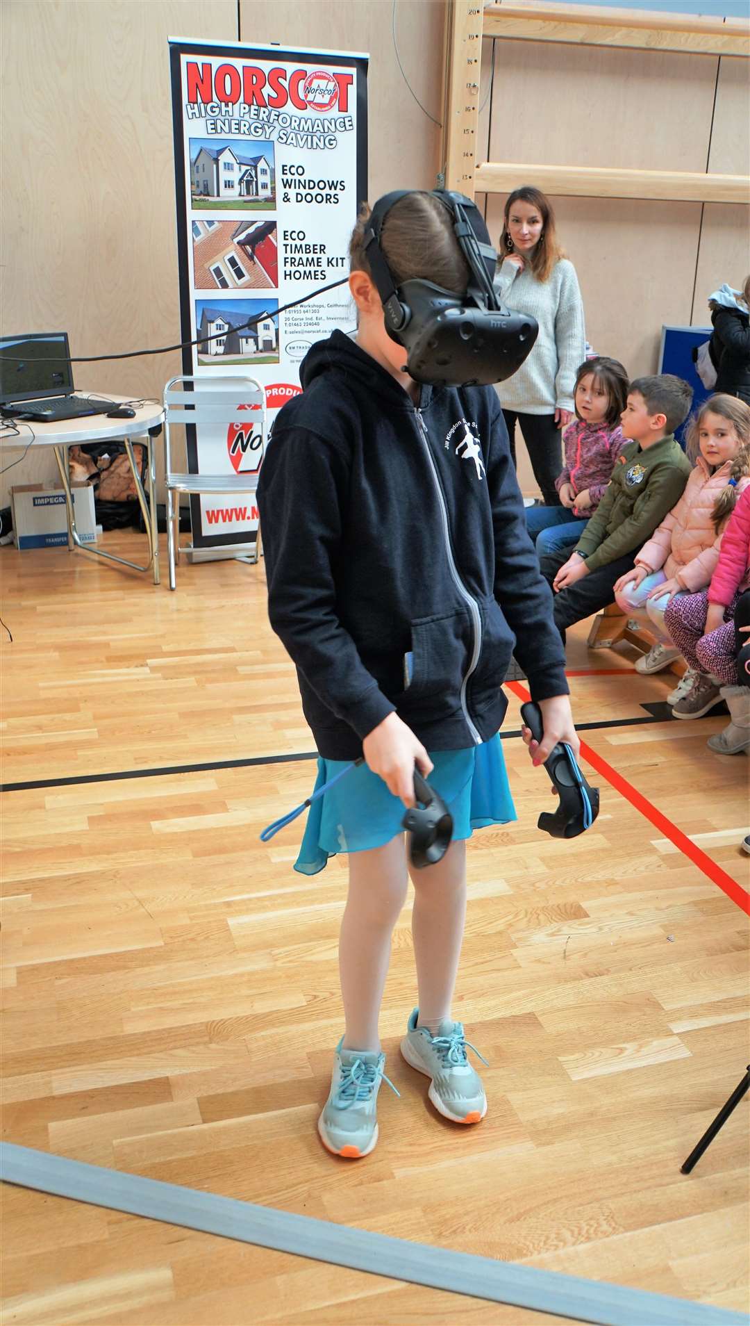 A youngster enters a virtual world with a VR headset at a previous festival. Picture: DGS