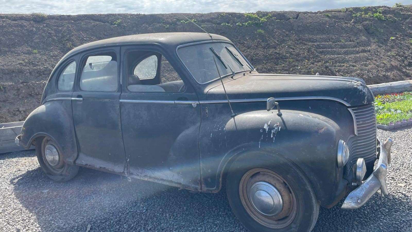 One of the vintage vehicles on show.